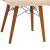 Καρέκλα Elif pakoworld εκρού ύφασμα-καρυδί πόδι 46x50x97εκ |  Καρέκλες στο espiti