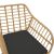 Πολυθρόνα Naoki pakoworld με μαξιλάρι pe φυσικό-μέταλλο μαύρο πόδι 55x58x79εκ |  Πολυθρόνες κήπου στο espiti
