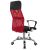 Καρέκλα γραφείου διευθυντή Joel I pakoworld με ύφασμα mesh μαύρο-κόκκινο 60x60x109-118εκ |  Καρέκλες γραφείου στο espiti