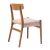 Καρέκλα Safal pakoworld oak δρυς ξύλο-έδρα εκρού σχοινί 51x50x78εκ |  Καρέκλες στο espiti