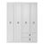 Ντουλάπα ρούχων Hampton Megapap τετράφυλλη χρώμα λευκό 140x52x185εκ. |  Ντουλάπες ρούχων στο espiti