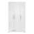 Ντουλάπα ρούχων Bianco Megapap τρίφυλλη χρώμα λευκό 103x52x187εκ. |  Ντουλάπες ρούχων στο espiti