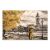 Πίνακας σε καμβά "Big Ben And Yellow Leaves" Megapap ψηφιακής εκτύπωσης 125x80x3εκ. |  Πίνακες στο espiti