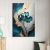 Πίνακας σε καμβά "Emerald Flower" Megapap ψηφιακής εκτύπωσης 70x100x3εκ. |  Πίνακες στο espiti