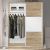 Ντουλάπα ρούχων Chase pakoworld δίφυλλη με συρόμενες πόρτες χρώμα φυσικό 152.5x56.5x185εκ |  Ντουλάπες ρούχων στο espiti