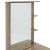 Τουαλέτα κρεβατοκάμαρας Zelia  pakoworld με καθρέπτη και σκαμπό χρώμα φυσικό mo 60x40.5x151εκ |  Συρταριέρες -Κονσόλες στο espiti