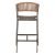 ΣΚΑΜΠΟ ΑΛΟΥΜΙΝΙΟΥ ΣΑΜΠΑΝΙ ΜΕ ΜΠΡΑΤΣΑ RATTAN & TEXTLINE 56x58x105Yεκ.HM5892.23 |  Σκαμπώ κήπου στο espiti