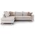 Γωνιακός καναπές δεξιά γωνία Romantic pakoworld ύφασμα cream-mocha 290x235x95εκ |  Κατόπιν Παραγγελίας στο espiti