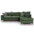Γωνιακός καναπές αριστερή γωνία Romantic pakoworld ύφασμα κυπαρισσί-ανθρακί 290x235x95εκ |  Καναπέδες γωνιακοί στο espiti