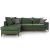 Γωνιακός καναπές δεξιά γωνία Romantic pakoworld ύφασμα κυπαρισσί-ανθρακί 290x235x95εκ |  Κατόπιν Παραγγελίας στο espiti