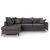 Γωνιακός καναπές δεξιά γωνία Romantic pakoworld ύφασμα ανθρακί-κυπαρισσί 290x235x95εκ |  Κατόπιν Παραγγελίας στο espiti