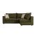 Πολυμορφικός-αναστρέψιμος καναπές Artemis pakoworld πράσινο αντικέ ύφασμα-εκρού μαξιλάρι 240x187x95εκ |  Κατόπιν Παραγγελίας στο espiti