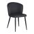 Καρέκλα Piyan pakoworld ανθρακί ύφασμα- πόδι μαύρο μέταλλο 55x58.5x80εκ |  Καρέκλες στο espiti