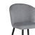 Καρέκλα Piyan pakoworld ανοιχτό γκρι ύφασμα-πόδι μαύρο μέταλλο 55x58.5x80εκ |  Καρέκλες στο espiti