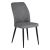 Καρέκλα Vika pakoworld γκρι-μπλε ύφασμα-πόδι μαύρο μέταλλο 48x58x90εκ |  Καρέκλες στο espiti