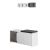 Παπουτσοθήκη Moni Megapap με κρεμάστρα χρώμα λευκό - γκρι ρετρό 105x37x52εκ. |  Βιτρίνες - Έπιπλα εισόδου στο espiti