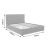 Κρεβάτι Roi pakoworld διπλό με αποθηκευτικό χώρο pu γκρι ματ 160x200εκ |  Κρεβάτια στο espiti