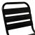 Καρέκλα Sussie pakoworld στοιβαζόμενη μαύρο μέταλλο με φέτες αλουμινίου 45x62x76εκ |  Καναπέδες - Καρέκλες  στο espiti