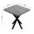 Τραπέζι Prestone pakoworld oak μελαμίνης-μαύρο μέταλλο 70x70x75εκ |  Τραπέζια στο espiti