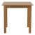 Τραπέζι Zolenio pakoworld μασίφ ξύλο οξιάς με επιφάνεια mdf λούστρο καρυδί 60x60x76εκ |  Τραπέζια στο espiti