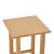 Βοηθητικό τραπέζι Bajok pakoworld μασίφ ξύλο οξιάς με επιφάνεια mdf λούστρο καρυδί 35x35x62εκ |  Τραπεζάκια βοηθητικά στο espiti