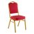 Καρέκλα συνεδρίου Hilton pakoworld στοιβαζόμενη ύφασμα κόκκινο-μέταλλο χρυσό 40x42x92εκ |  Καρέκλες στο espiti