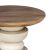 Τραπέζι σαλονιού Gerardo Inart white wash-φυσικό μασίφ ξύλο ακακίας Φ55x55εκ |  Τραπεζάκια σαλονιού στο espiti