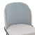 Καρέκλα Dore pakoworld γκρι-γαλάζιο μπουκλέ ύφασμα-μαύρο μέταλλο 50x47.5x82εκ |  Καρέκλες στο espiti