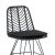 Καρέκλα κήπου Naoki pakoworld με μαξιλάρι pe μαύρο-μέταλλο μαύρο πόδι 44x58x82εκ |  Καναπέδες - Καρέκλες  στο espiti