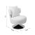 Πολυθρόνα με μαξιλάρι Percival pakoworld μπουκλέ ύφασμα λευκό-βάση χρωμίου 76x67x76εκ |  Πολυθρόνες σαλονιού στο espiti