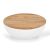 Τραπέζι σαλονιού Coffelty Inart λευκό μέταλλο-μασίφ ξύλο ακακίας Φ90x40εκ |  Τραπεζάκια σαλονιού στο espiti