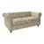 Kαναπές διθέσιος Incredible pakoworld τύπου Chesterfield βελούδο μπεζ 160x84x67εκ |  Καναπέδες στο espiti