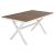 ΤΡΑΠΕΖΙ ΑΛΟΥΜΙΝΙΟΥ ΟΡΘΟΓΩΝΙΟ TAWNEE HM6037.02 ΛΕΥΚΟ-POLYWOOD ΦΥΣΙΚΟ 150x89,5x73Υεκ |  Τραπέζια κήπου στο espiti
