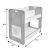 Ραφιέρα Dovere pakoworld φυσικό-λευκό mdf 56x34x55εκ |  Ραφιέρες τοίχου στο espiti