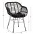 ΠΟΛΥΘΡΟΝΑ ΜΕ ΜΑΞΙΛΑΡΙ ΜΕΤΑΛΛΙΚΗ ALLEGRA HM5450.32 ΜΕ WICKER ΜΑΥΡΟ 58x59x82Υεκ. |  Πολυθρόνες κήπου στο espiti