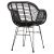 ΠΟΛΥΘΡΟΝΑ ΜΕ ΜΑΞΙΛΑΡΙ ΜΕΤΑΛΛΙΚΗ ALLEGRA HM5450.32 ΜΕ WICKER ΜΑΥΡΟ 58x59x82Υεκ. |  Πολυθρόνες κήπου στο espiti