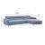 ΚΑΝΑΠΕΣ ΓΩΝΙΑ ΑΝΑΣΤΡ. FLYER HM6072.06 MIST BLUE ΥΦΑΣΜΑ-ΜΕΤΑΛ.ΠΟΔΙΑ 285x86-172x74Υεκ |  Καναπέδες γωνιακοί στο espiti