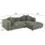 ΚΑΝΑΠΕΣ ΓΩΝΙΑ 3-ΘΕΣΙΟΣ GRACE HM3280.05R ΠΡΑΣΙΝΟ ΥΦΑΣΜΑ 252x105-160x70-90Υεκ. |  Καναπέδες γωνιακοί στο espiti