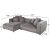 ΚΑΝΑΠΕΣ ΓΩΝΙΑ (ΑΡΙΣΤΕΡΗ) 3-ΘΕΣΙΟΣ GRACE HM3280.03L ΓΚΡΙ ΥΦΑΣΜΑ 252x160x70-90Υεκ |  Καναπέδες γωνιακοί στο espiti