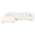 ΚΑΝΑΠΕΣ ΓΩΝΙΑ (ΑΡΙΣΤΕΡΗ) BRICKEN HM3275.02L ΛΕΥΚΟ ΥΦΑΣΜΑ 110-282x98-160x72Υεκ. |  Καναπέδες γωνιακοί στο espiti