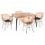 ΣΕΤ ΕΞΩΤ.ΧΩΡΟΥ 5ΤΜΧ ALLEGRA HM21027 ΣΕ ΜΠΕΖ & ΜΑΥΡΟ ΧΡΩΜΑ WICKER-ΜΕΤΑΛΛΟ |  Σετ τραπεζαρία κήπου στο espiti