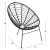 ΠΟΛΥΘΡΟΝΑ ΤΥΠΟΥ ΦΩΛΙΑ ΜΕΤΑΛΛΙΚΗ ALLEGRA HM5458.12 ΜΕ WICKER-ΜΑΥΡΟ 73x78x88Υεκ. |  Πολυθρόνες κήπου στο espiti