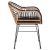 ΠΟΛΥΘΡΟΝΑ ALLEGRA HM5663.11 ΜΕΤΑΛ.ΣΚΕΛΕΤΟΣ-P.E.RATTAN ΜΠΕΖ-ΜΑΥΡΟ 58x59x81Υεκ |  Πολυθρόνες κήπου στο espiti
