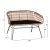 ΣΕΤ ΕΞΩΤ.ΧΩΡΟΥ 4ΤΜΧ ALLEGRA HM21051 ΣΥΝΘ.RATTAN ΜΠΕΖ-ΜΑΥΡΟ ΜΕΤΑΛΛΟ |  Σαλόνια κήπου στο espiti