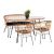 ΣΕΤ ΕΞΩΤ.ΧΩΡΟΥ 4ΤΜΧ ALLEGRA HM21051 ΣΥΝΘ.RATTAN ΜΠΕΖ-ΜΑΥΡΟ ΜΕΤΑΛΛΟ |  Σαλόνια κήπου στο espiti