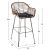 ΣΚΑΜΠΟ ΜΠΑΡ ALLEGRA HM5690.11 ΜΕΤΑΛΛΟ&ΜΑΞΙΛΑΡΙ ΜΑΥΡΟ-WICKER ΜΠΕΖ 55x54x108Υεκ. |  Σκαμπώ κήπου στο espiti