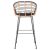 ΣΚΑΜΠΟ ΜΠΑΡ ALLEGRA HM5690.11 ΜΕΤΑΛΛΟ&ΜΑΞΙΛΑΡΙ ΜΑΥΡΟ-WICKER ΜΠΕΖ 55x54x108Υεκ. |  Σκαμπώ κήπου στο espiti
