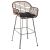 ΣΚΑΜΠΟ ΜΠΑΡ ALLEGRA HM5690.11 ΜΕΤΑΛΛΟ&ΜΑΞΙΛΑΡΙ ΜΑΥΡΟ-WICKER ΜΠΕΖ 55x54x108Υεκ. |  Σκαμπώ κήπου στο espiti