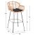ΣΚΑΜΠΟ ΜΠΑΡ ΨΗΛΟ ALLEGRA HM5640.11 ΜΠΕΖ P.E. RATTAN-ΜΑΥΡΟ ΜΕΤΑΛΛΟ 54x55x108Υεκ. |  Σκαμπώ κήπου στο espiti