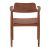 Πολυθρόνα Jambene pakoworld teak ξύλο σε καρυδί απόχρωση 57x54x79εκ |  Πολυθρόνες γραφείου στο espiti